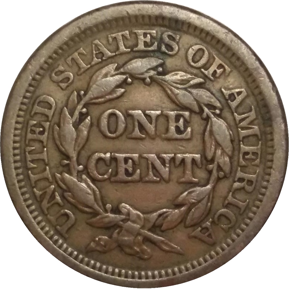1849-1c-Braided-Hair-Large-Cent-#2